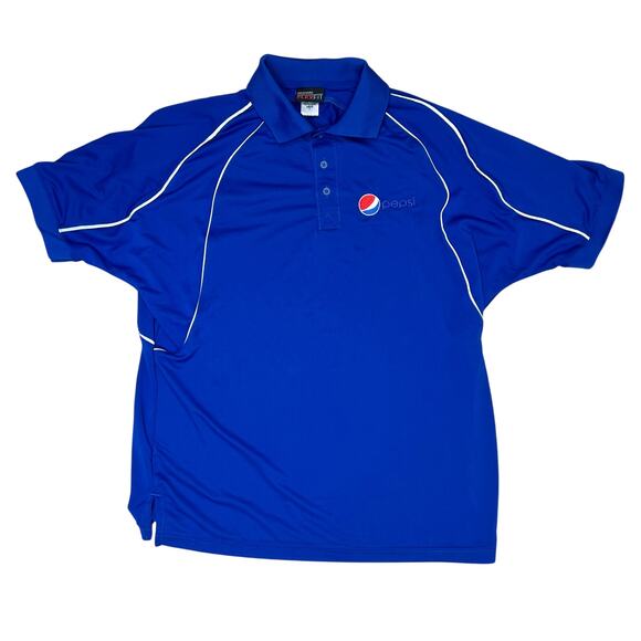 Pepsi Cola Aramark Uniform Polo Shirt Unisex Size M Flex Fit NWOT - Picture 1 of 8